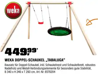 OBI Weka doppel-schaukel „tabaluga" Angebot