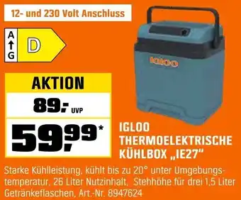 OBI Igloo thermoelektrische kühlbox ,,ie27" Angebot