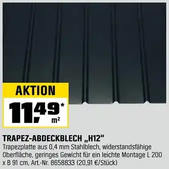 OBI Trapez-abdeckblech ,,h12" Angebot