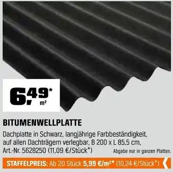 OBI Bitumenwellplatte Angebot
