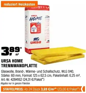 OBI Ursa home trennwandplatte Angebot