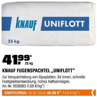 OBI Knauf fugenspachtel ,,uniflott" Angebot