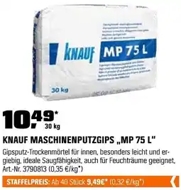 OBI Knauf maschinenputzgips ,,mp 75 l" Angebot