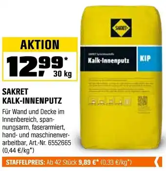 OBI Sakret kalk-innenputz Angebot