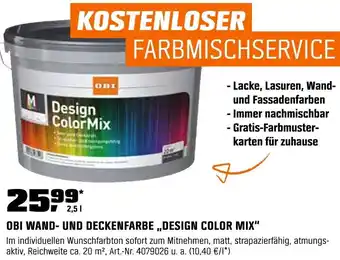 OBI Obi wand- und deckenfarbe ,,design color mix" Angebot