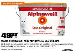 OBI Wand- und deckenfarbe alpinaweiss das original Angebot