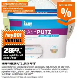 OBI Knauf dekorputz „easy putz" Angebot