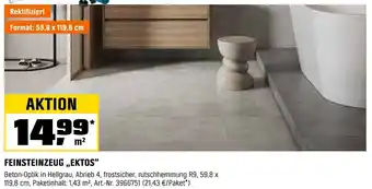 OBI Feinsteinzeug ,,ektos" Angebot