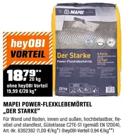 OBI Mapei power-flexklebemörtel ,,der starke" Angebot