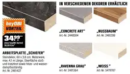 OBI Arbeitsplatte ,,schiefer" Angebot