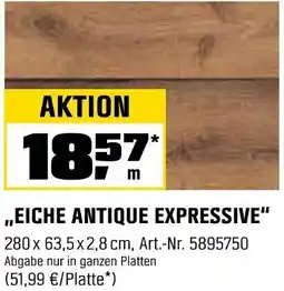 OBI Arbeitsplatte ,,eiche antique expressive" Angebot