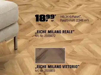 OBI Laminatböden Eiche milano reale Angebot