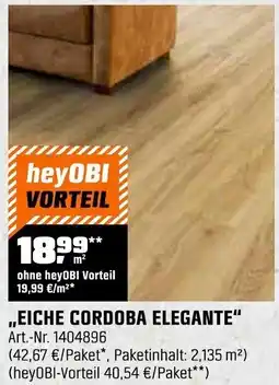 OBI Laminatböden ,,eiche cordoba elegante" Angebot