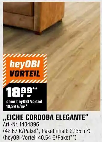 OBI Laminatböden ,,eiche cordoba elegante" Angebot