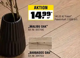 OBI Laminatböden ,,malibu oak" Angebot