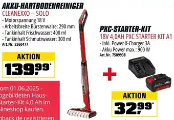 OBI Einhell AKKU-HARTBODENREINIGER oder PXC-STARTER-KIT Angebot