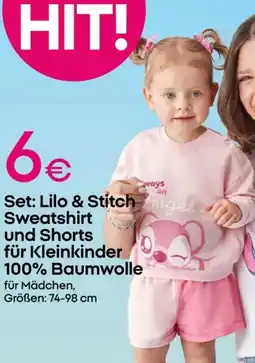 PEPCO Set: Lilo & Stitch Sweatshirt und Shorts für Kleinkinder Angebot