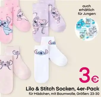 PEPCO Lilo & Stitch Socken, 4er-Pack Angebot