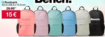 Woolworth Bench Rucksack Angebot
