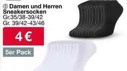 Woolworth Damen und Herren Sneakersocken Angebot