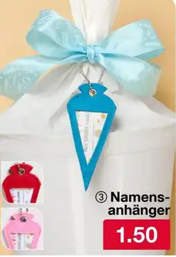 Woolworth Namens- anhänger Angebot