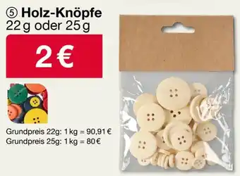 Woolworth Holz-Knöpfe Angebot
