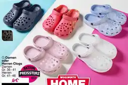 Woolworth Damen oder Herren Clogs Angebot