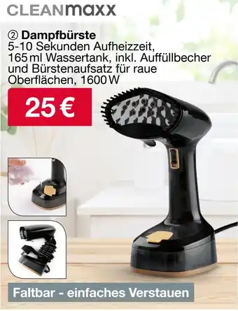Woolworth CLEANMaxx Dampfbürste Angebot