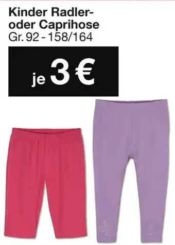 Woolworth Kinder Radler- oder Caprihose Angebot