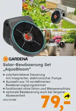 Globus Baumarkt GARDENA Solar-Bewässerung Set ,,AquaBloom“ Angebot