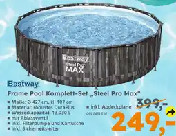Globus Baumarkt Bestway Frame Pool Komplett-Set „Steel Pro Max" Angebot
