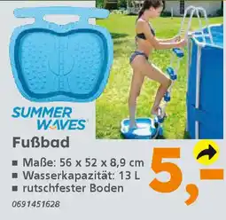 Globus Baumarkt SUMMER WAVES Fußbad Angebot