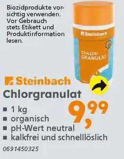 Globus Baumarkt Steinbach Chlorgranulat Angebot