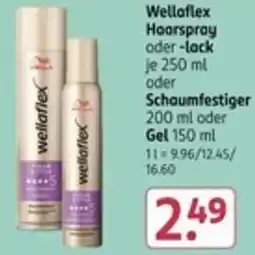 Rossmann Wellaflex Hoarspray oder -lack o. Schaumfestiger oder Gel Angebot