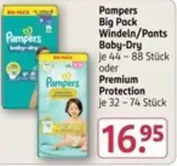 Rossmann Pampers Big Pack Windeln/Pants Angebot