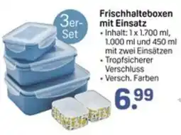 Rossmann Frischhalteboxen mit Einsatz 3er- Set Angebot