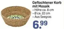 Rossmann Geflochtener Korb mit Mosaik Angebot