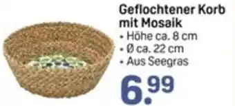 Rossmann Geflochtener Korb mit Mosaik Angebot