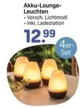 Rossmann Akku-Lounge- Leuchten 4er- Set Angebot