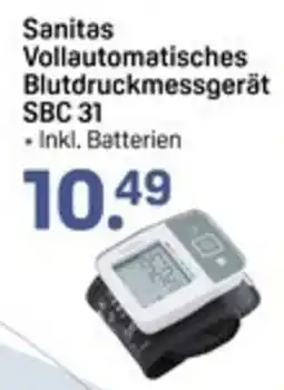 Rossmann Sanitas Vollautomatisches Blutdruckmessgerät SBC 31 Angebot