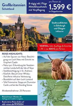 Aldi Nord Großbritannien Schottland Angebot