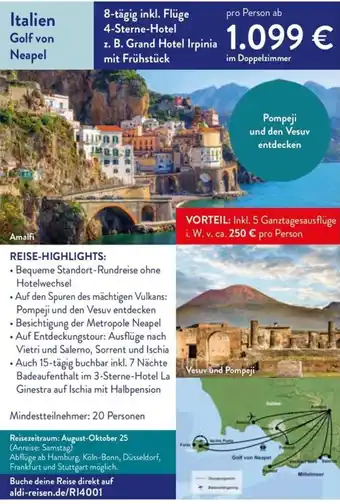 Aldi Nord Italien Golf von Neapel Angebot