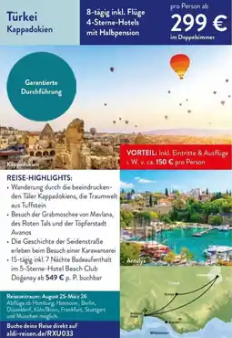 Aldi Nord Türkei Kappadokien Angebot