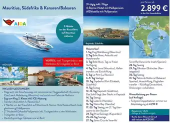 Aldi Nord Mauritius, Südafrika & Kanaren/Balearen Angebot
