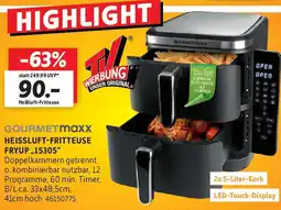 SCONTO GOURMETmaxx Heißluft-Fritteuse Angebot