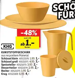 SCONTO KHG Kunststoffgeschirr Angebot