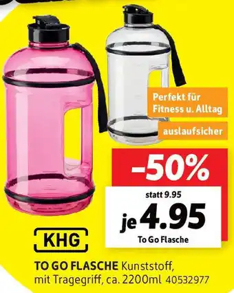 SCONTO KHG To Go Flasche Angebot