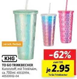 SCONTO KHG To Go Trinkbecher Angebot