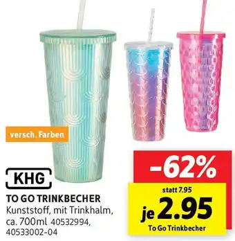 SCONTO KHG To Go Trinkbecher Angebot