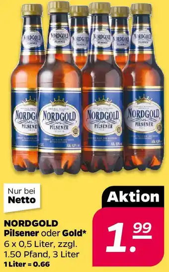 NETTO NORDGOLD Pilsener oder Gold Angebot
